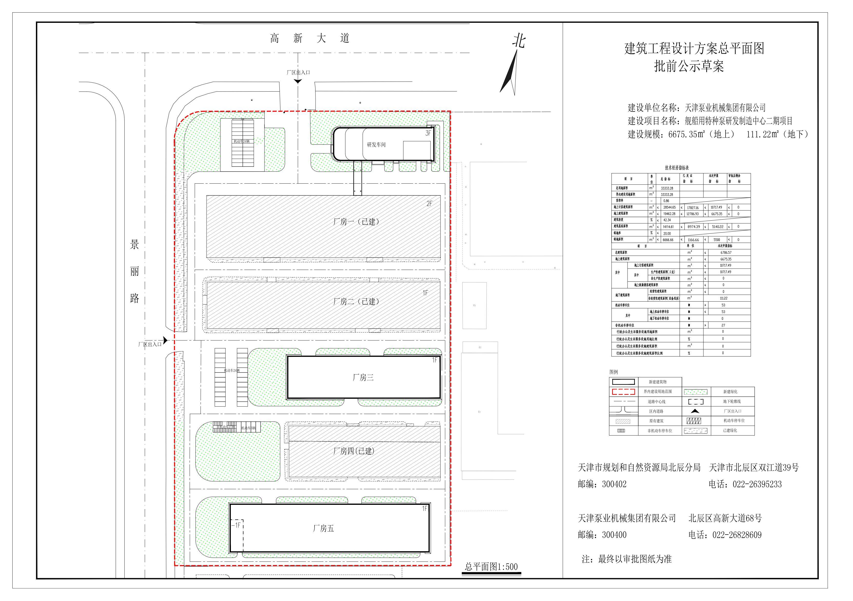 2.26天津泵业机械集团有限公司舰船用特种泵研发制造中心二期项目建筑工程设计方案总平面图批前公示.jpg